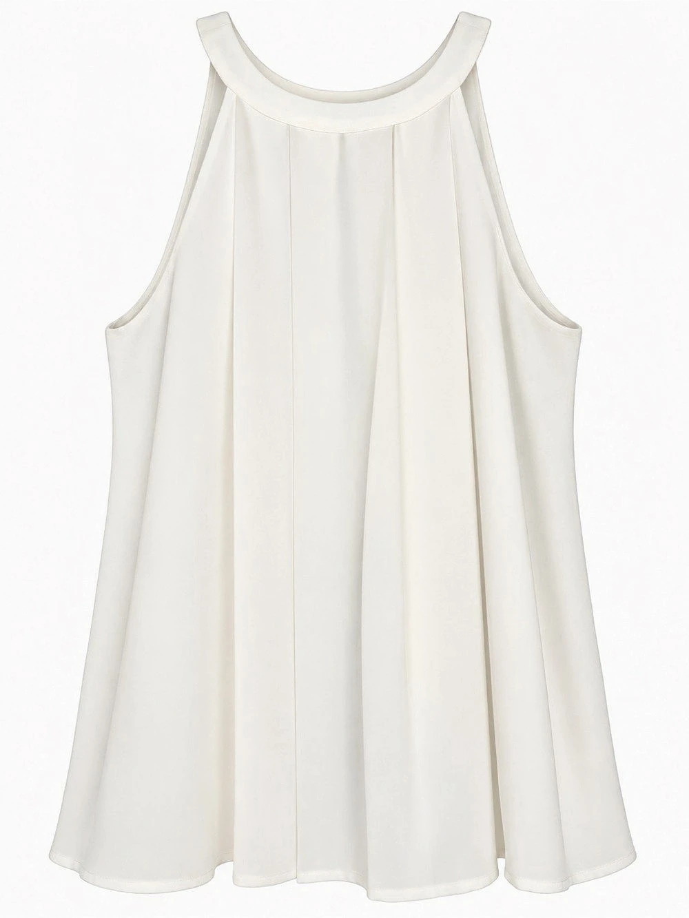 White Sleeveless Tank Top Like New - Picture 2 of 2